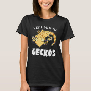 Camiseta Reptile Yep Eu Falo Com Minha Gecko Leopardo