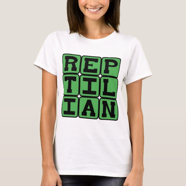 Camiseta Reptiliano, Como Um Réptil (Frente)