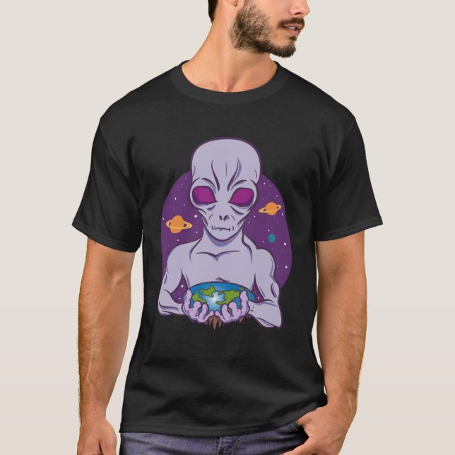 Camiseta Reptiloides Alienígena Illuminati Governo Críticos (Frente)