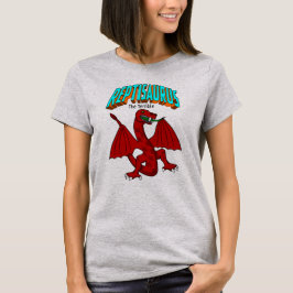 Camiseta Reptisaurus, de uso feminino