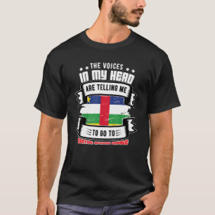 Camiseta República Centro-Africana Na Minha Cabeça