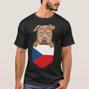 Camiseta República Checa Bandeira Usa Staffordshire Terrier