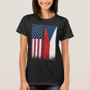 Camiseta República Checa Bandeiras da América Checa Orgulho