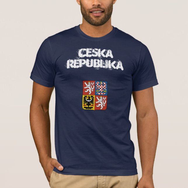 Camiseta República checa Ceska Republika com brasão (Frente)