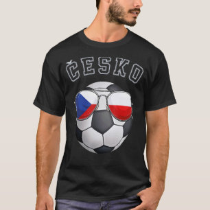 Camiseta República Checa Futebol Fan Sunglass Futebol tchec