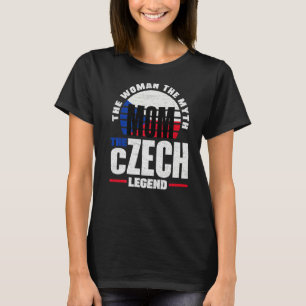 Camiseta República Checa República Checa Bandeira Mãe