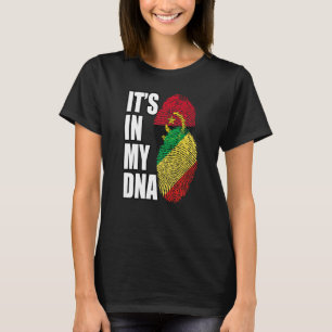 Camiseta República Congolesa E Angolana Misturam DNA Flag H