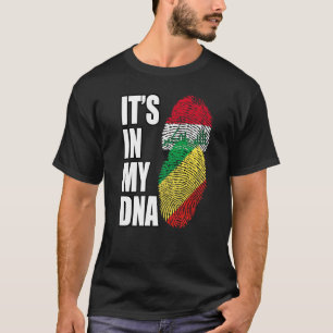 Camiseta República Congolesa E Iraquiana Mix DNA Flag Herit