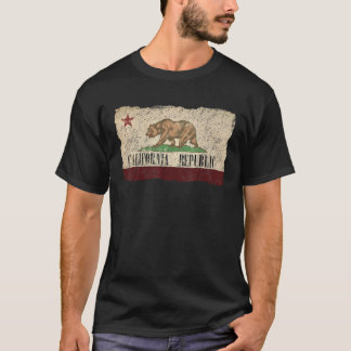 Camiseta República da Califórnia Bandeira Vintage Shirt Cal