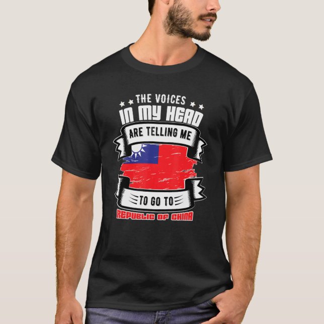Camiseta República da China na minha cabeça (Frente)