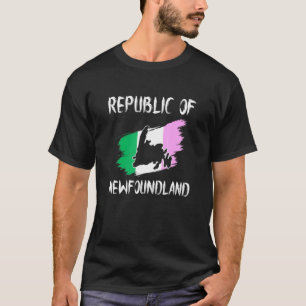 Camiseta República Da Terra Nova Com Ilha Da Bandeira