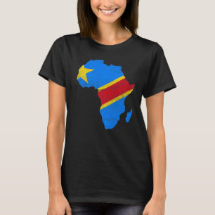 Camiseta República Democrática do Congo Bandeira África Con
