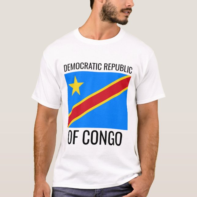 Camiseta República Democrática do Congo // Bandeira do País (Frente)