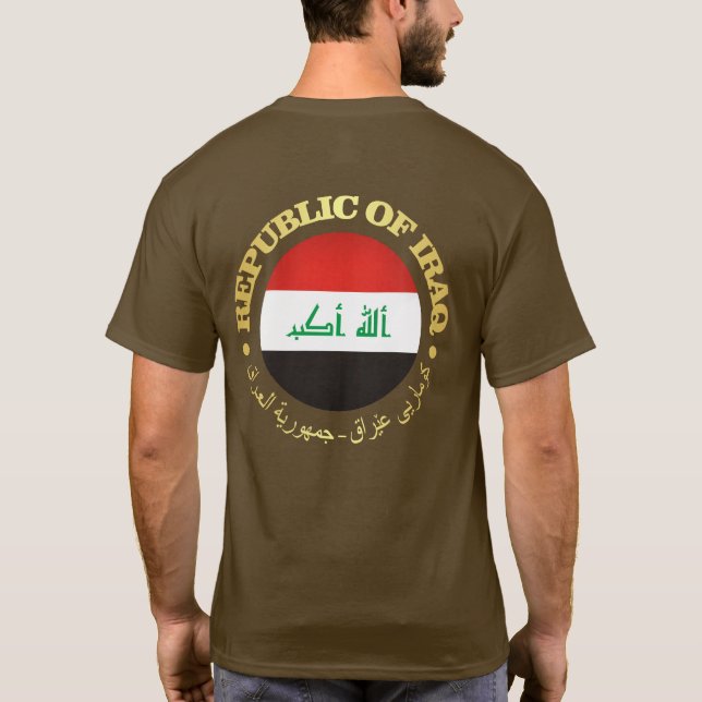 Camiseta República do Iraque (rd) (Verso)