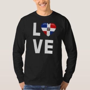 Camiseta República Dominicana Ama Bandeira da República Dom