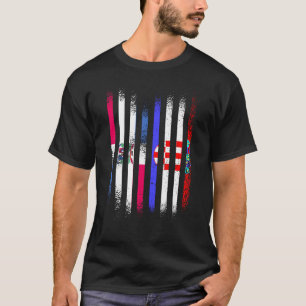 Camiseta República Dominicana Bandeira Croácia País Crescid