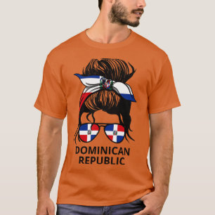 Camiseta República Dominicana Bandeira Mulher Republicana D
