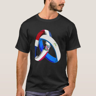 Camiseta República Dominicana Bandeira Nicarágua Casamento