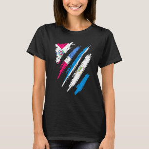 Camiseta República Dominicana Bandeira Nicarágua Ruas do Pa