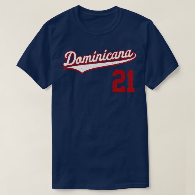 Camiseta Republica Dominicana Baseball Dominicano (Frente do Design)