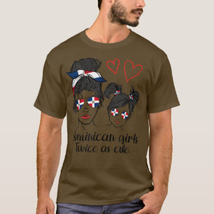 Camiseta Republica dominicana para Menina Mãe Dominicana pa