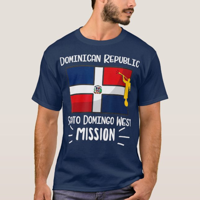 Camiseta República Dominicana Santo Domingo West Mormon LDS (Frente)