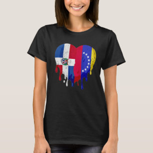 Camiseta República Dominicana Venezuela Bandeira Cidadão Pa