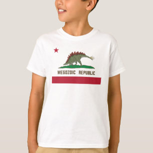 Camiseta República Mesozoica California Flag Stegosaurus