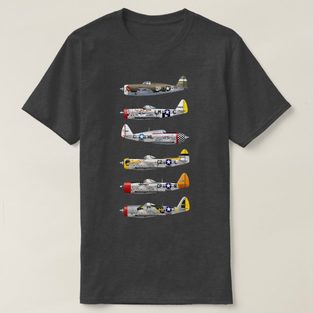 Camiseta República P47 Thunderbolt O Jug P47 (Frente do Design)