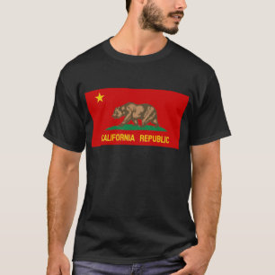 Camiseta República Popular da bandeira comunista vermelha