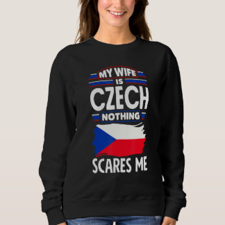 Camiseta República Tcheca Bandeira Minha Esposa É Tcheco Na