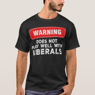 Camiseta Republicano Anti-Liberal Não Joga Bem com Li