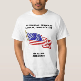 CAMISETA REPUBLICANO, DEMOCRATA, LIBERAL, CONSERVADOR,