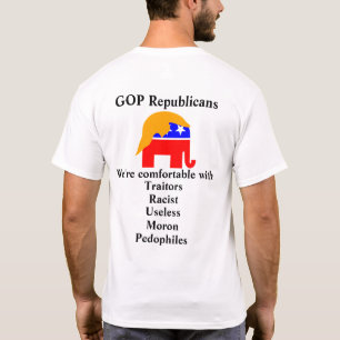 Camiseta Republicanos do GOP com quem estamos confortáveis