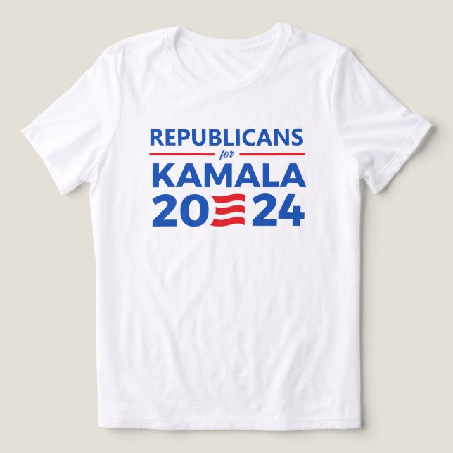 Camiseta Republicanos para Kamala 2024 (Design frontal)
