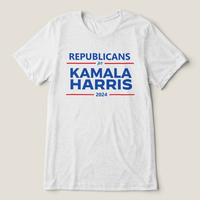 Camiseta Republicanos para Kamala Harris 2024 (Design frontal)