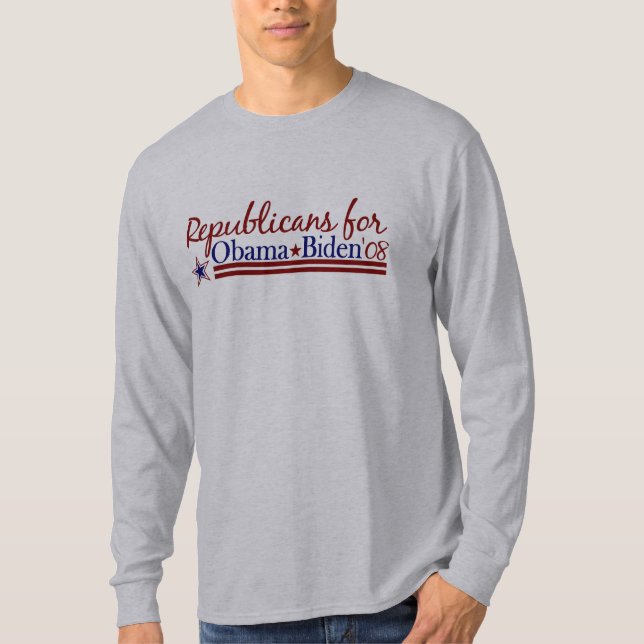 Camiseta Republicanos para Obama Biden (Frente)