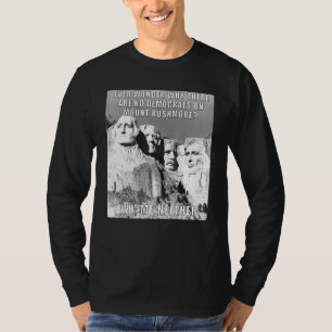 Camiseta Republicanos Políticos Monte Rushmore Democratas