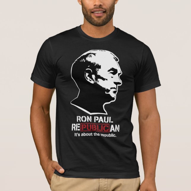 Camiseta RepublicanT-Camisa de Ron Paul (Frente)
