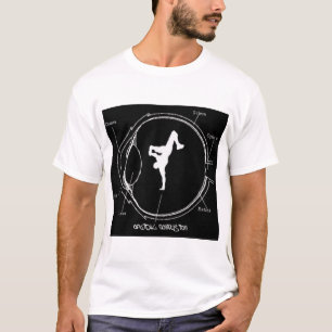 Camiseta Requiem óptico do preto da confusão