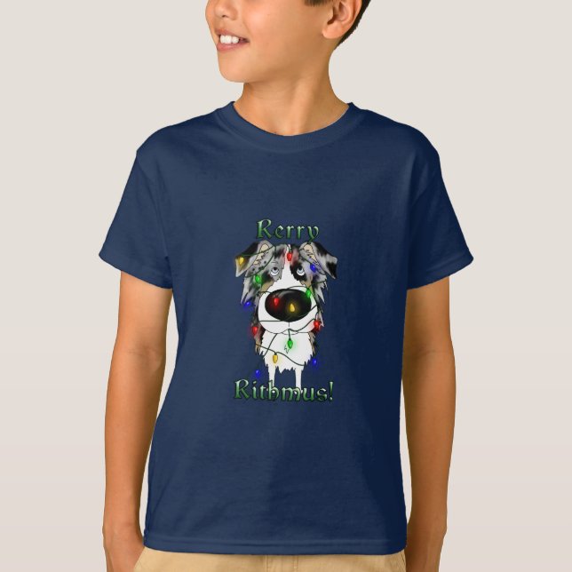 Camiseta Rerry Rithmus - pastor australiano (Frente)