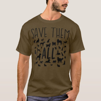 Camiseta Rescue Dog T save them all
