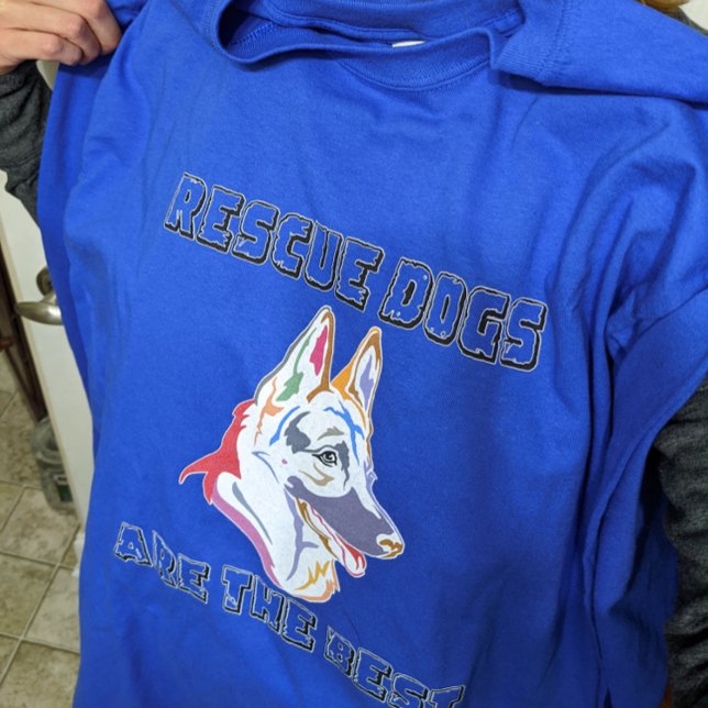 Camiseta Rescues are the Best - German Shepherd (Short Sleeve Tshirt)