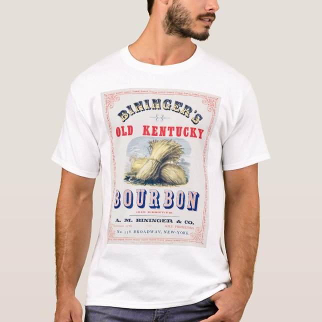 Camiseta Reserva de 1849 do velho Kentucky Bourbon de Binin (Frente)