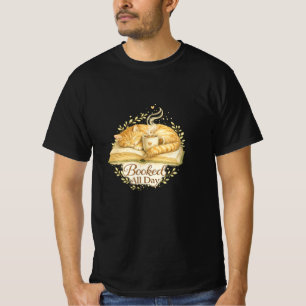 Camiseta Reservado o Dia Todo Aquarela do Gato Cozido Len