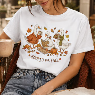 Camiseta Reservado para o Amante do Livro do Ganso de Outon