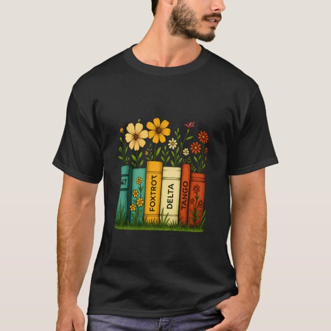 Camiseta Reservar Flor 8647 Foxtrots Deltas Tangos (Frente)