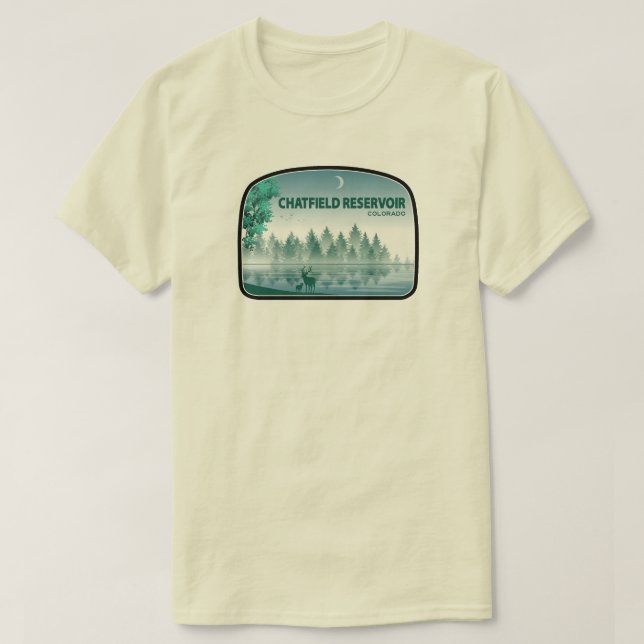 Camiseta Reservatório Chatfield Colorado Veados (Frente do Design)