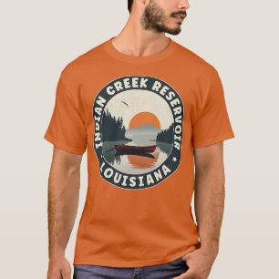 Camiseta Reservatório de Creek Indiano Louisiana Sunset TSh