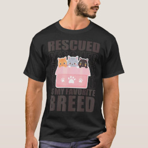 Camiseta Resgatado É Meu Abrigo De Animais De Criação Favor